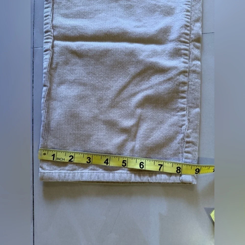 Polo by Ralph Lauren 18 W corduroy cream ribbed pants business casual Cotton